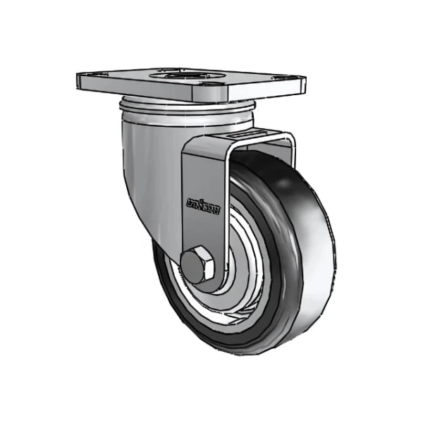 Stainless Steel 3" High-Temp Precision Bearing Swivel Caster with 2.5" Plate colson-header1
