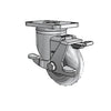 Stainless Steel 3" Performa Delrin Bearing Swivel Side-Lock Caster with 2.5" Plate colson-header1