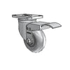 3.5" x 1.3125" Stainless Performa Delrin Bearing Caster with Total Lock | Heavy-Duty 1.3125-Inch Wheel and 2.5 x 3.625-Inch Plate - Model 2.03456.564 BRK4 for Industrial Applications colson-header1