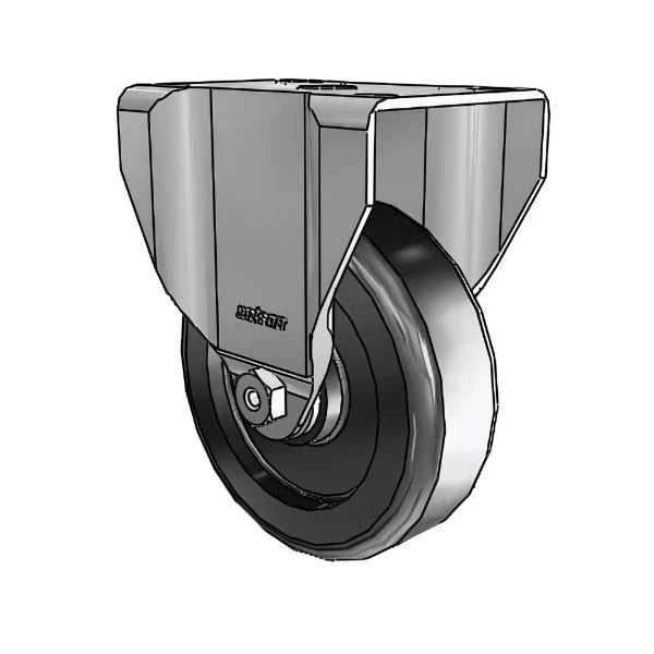 4" x 1.25" Stainless Steel Polyolefin Delrin Bearing Rigid Caster with 2.6875" x 3.625" Mounting Plate - Durable, Corrosion-Resistant Caster for Industrial & Commercial Use (Model 2.04208.53) colson-header