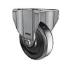 4" x 1.25" Stainless Steel Polyolefin Ball Bearing Rigid Caster with 2.6875" x 3.625" Mounting Plate - Heavy-Duty, Corrosion-Resistant Caster for Industrial & Commercial Use - Model 2.04208.55 colson-header