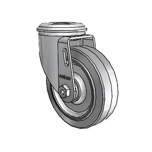 4" x 1.25" Performa Delrin Bearing Caster with 1/2" Hollow Rivet - Durable, Smooth Rolling, High-Quality Industrial Caster for Light-Duty Applications colson-header