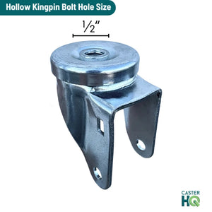 4" x 1.25" Performa Delrin Bearing Caster with 1/2" Hollow Rivet - Durable, Smooth Rolling, High-Quality Industrial Caster for Light-Duty Applications colson-header