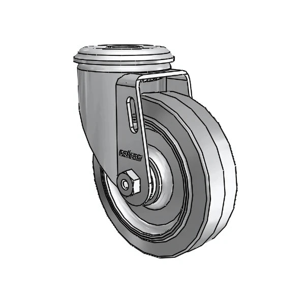 4" x 1.25" Performa Ball Bearing Caster with 1/2" Hollow Rivet - Durable, Smooth Rolling Caster for Light to Medium-Duty Applications - Model 2.04250.445 colson-header