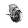 4" x 1.25" Polyolefin Side-Lock Caster with Delrin Bearings, 1/2" Hollow Rivet - Durable and Smooth Performance for Light Industrial Use (Model: 2.04250.53 BRK1) colson-header1