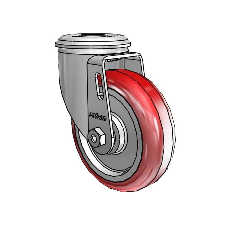 Colson Casters 4" x 1.25" HI-TECH Ball Bearing Caster with 1/2" Hollow Rivet - High-Quality, Durable Caster for Industrial and Medical Applications - SKU: 2.04250.95 colson-header
