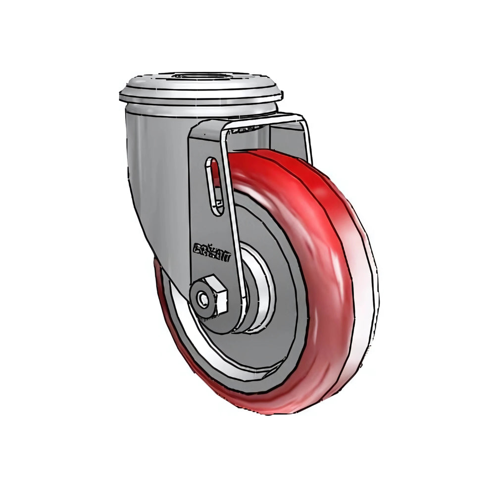 Colson Casters 4" x 1.25" HI-TECH Ball Bearing Caster with 1/2" Hollow Rivet - High-Quality, Durable Caster for Industrial and Medical Applications - SKU: 2.04250.95 colson-header