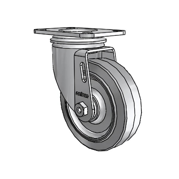 4" x 1.25" Performa Delrin Bearing Caster with 2.5" x 3.625" Plate - Heavy-Duty Mobility Solution for Industrial Carts and Equipment - 2.04256.441 colson-header