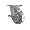 4" x 1.25" Performa Delrin Bearing Side-Lock Caster with 2.5" x 3.625" Plate - Durable and Secure Mobility Solution for Furniture and Equipment Transport - 2.04256.441 BRK1 colson-header