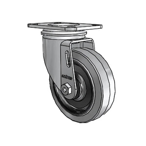 4" x 1.25" Conductive Performa Caster with 2.5" x 3.625" Plate - High-Performance Solution for Electronics Transport | SKU: 2.04256.445 COND colson-header