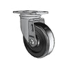 4" x 1.25" Stainless Steel Polyolefin Delrin Bearing Caster with 2.5" x 3.625" Plate - Durable, Smooth-rolling for Light-Duty Industrial Use - 2.04256.53 colson-header