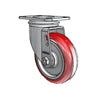 4" x 1.25" HI-TECH Delrin Bearing Swivel Caster - 275 lb Capacity, 2.5" x 3.625" Plate colson-header