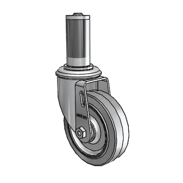 Colson Casters 4" x 1.25" Performa Delrin Bearing Caster with Expanding Adapter for 1-1/4" to 1-5/16" Round Tubing - SKU: 2.04267.441 MTG44 | Heavy-Duty, Durable, Versatile Mobility Solution colson-header
