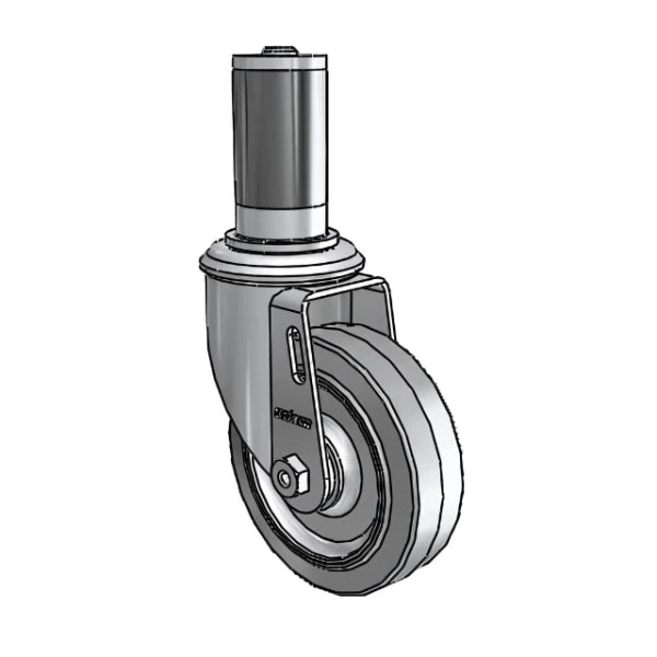 Colson Casters 4" x 1.25" Performa Delrin Bearing Caster with Expanding Adapter (MTG45) for 1-3/8" to 1-7/16" Round Tubing - SKU: 2.04267.441 MTG45 - Heavy Duty Industrial Caster for Smooth Mobility and Durability colson-header