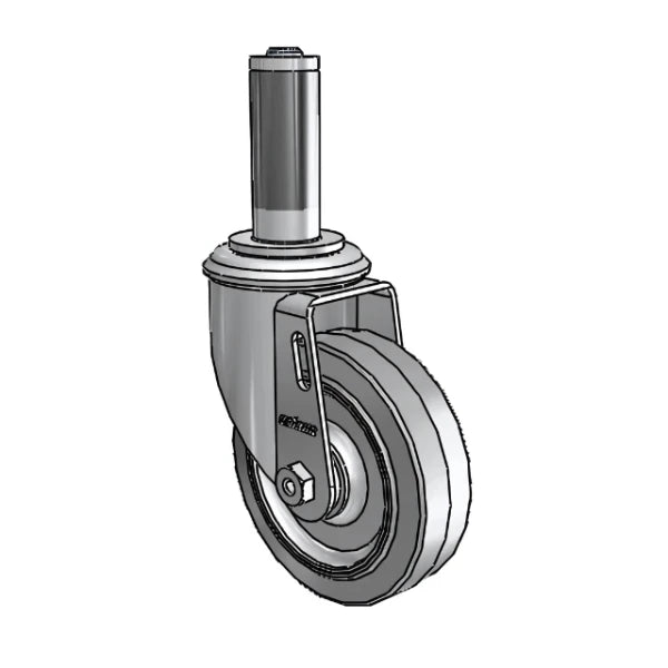 Colson Casters 4" x 1.25" Performa Delrin Bearing Caster with Expanding Adapter (1" to 1-1/16" Inside Dia. Square Tubing) - MTG52 - SKU: 2.04267.441 MTG52 | Heavy-Duty, Durable, Smooth Performance for Industrial Applications colson-header