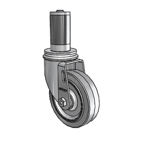 Colson Casters 4" x 1.25" Performa Delrin Bearing Caster with Expanding Adapter (MTG55) for Square Tubing - SKU: 2.04267.441 MTG55 colson-header