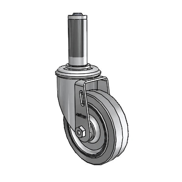 4" x 1.25" Performa Ball Bearing Caster with Expanding Adapter for 1" to 1-1/16" Round Tubing – 2.04267.445 MTG42, Durable and Smooth-Rolling Caster for Industrial and Commercial Use colson-header