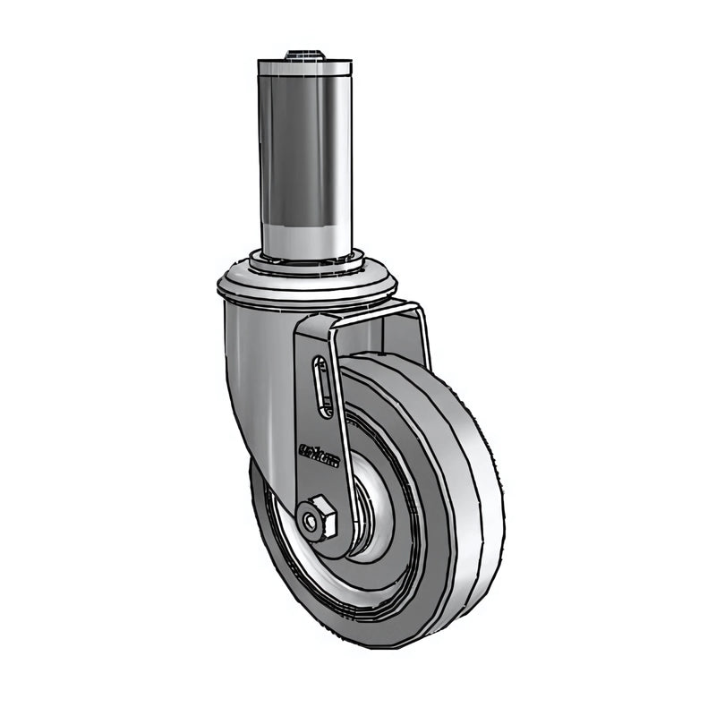 Colson Casters 4" x 1.25" Performa Ball Bearing Caster with Expanding Adapter for 1-1/4" to 1-5/16" Round Tubing - SKU: 2.04267.445-MTG44 | Heavy-Duty, Durable, Versatile Mobility Solution colson-header