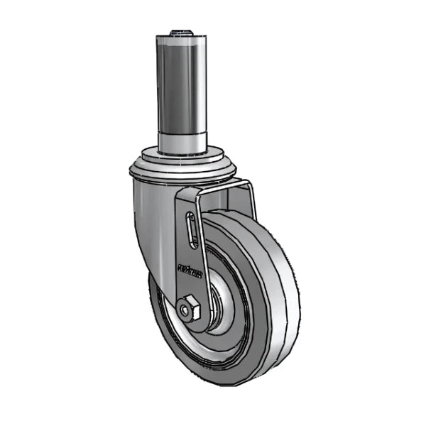 Colson Casters 4" x 1.25" Performa Ball Bearing Caster with Expanding Adapter (MTG53) - Fits 1-1/8" to 1-3/16" Square Tubing - SKU: 2.04267.445 MTG53 - Durable & High-Performance Caster for Industrial, Commercial, and Healthcare Use colson-header