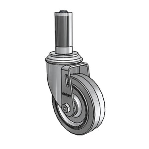 Colson Casters 4" x 1.25" Performa Ball Bearing Caster with Expanding Adapter (MTG53) - Fits 1-1/8" to 1-3/16" Square Tubing - SKU: 2.04267.445 MTG53 - Durable & High-Performance Caster for Industrial, Commercial, and Healthcare Use colson-header