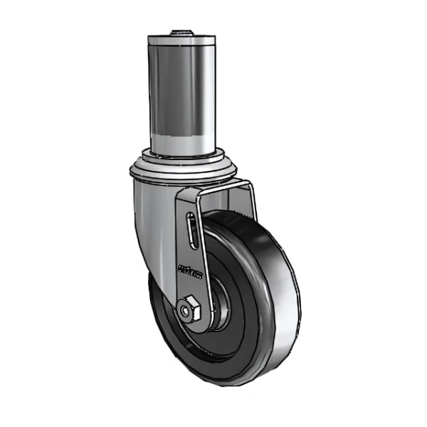 Colson Casters 4" x 1.25" Polyolefin Ball Bearing Caster with Expanding Adapter (MTG46) – 1-1/2" to 1-9/16" Inside Dia. Round Tubing – SKU: 2.04267.55 MTG46 colson-header