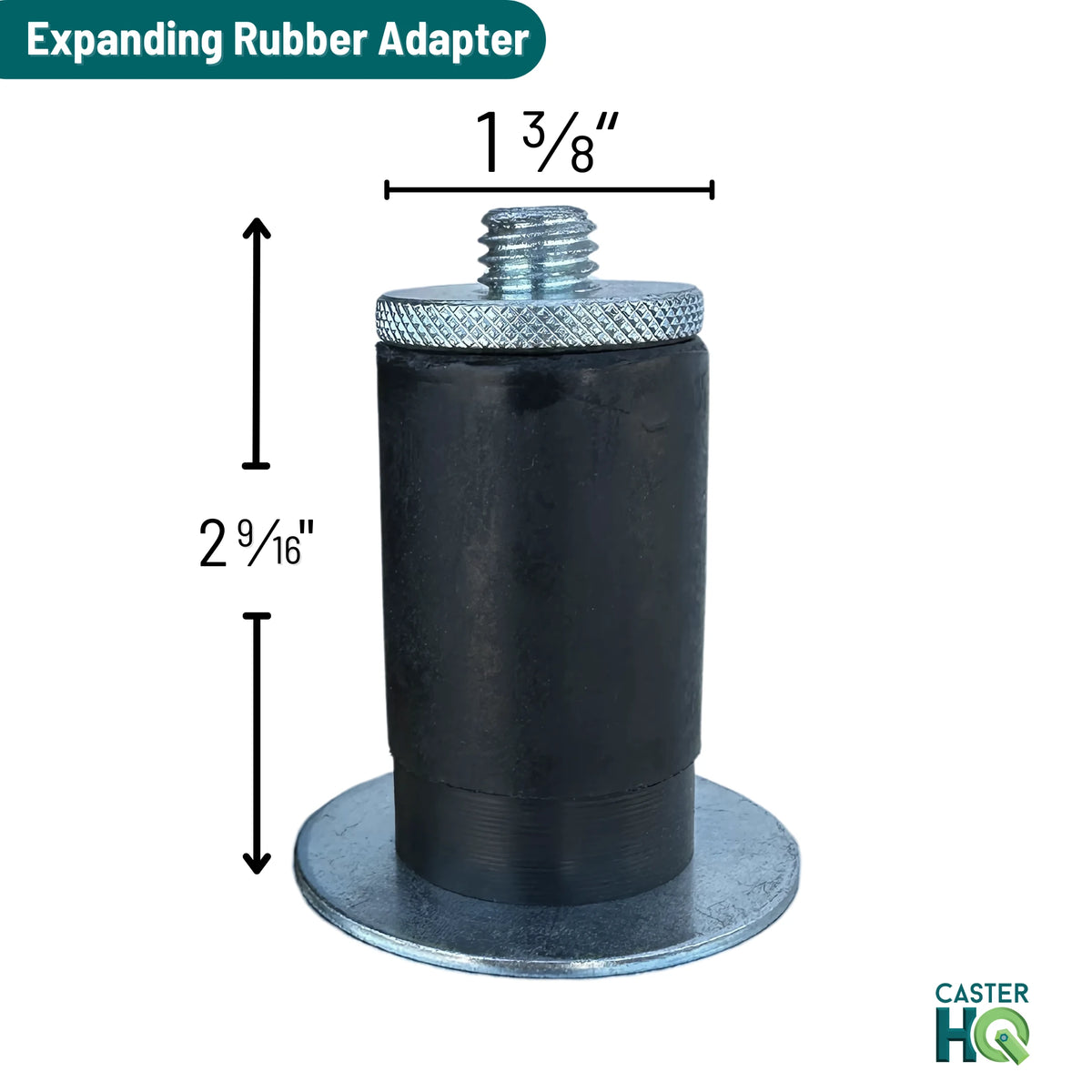 Colson Casters 4" x 1.25" HI-TECH Delrin Bearing Caster with Expanding Adapter (MTG45) for 1-3/8" to 1-7/16" Round Tubing, Durable and Reliable - SKU: 2.04267.91 MTG45 colson-header