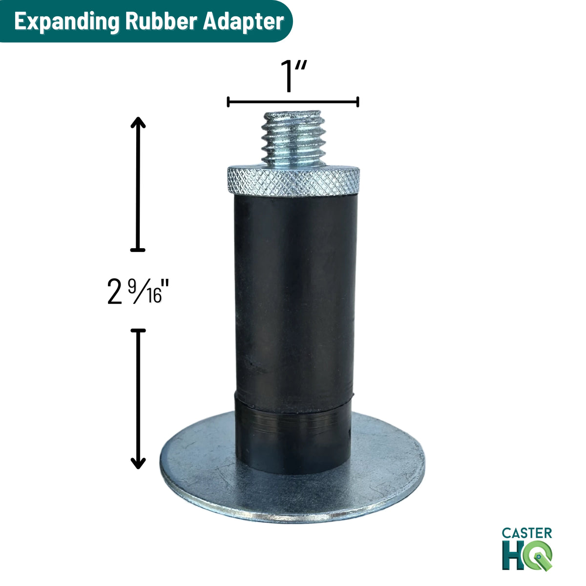 4" HI-TECH Ball Bearing Caster | 300lb Capacity | Expanding Adapter for 1"-1-1/16" Tubing colson-header