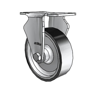 Colson Casters Stainless 4" x 1.25" ThermoTech Teflon Rigid Caster - 2.5" x 3.625" Plate - SKU: 2.04408.613 H - Heavy-Duty Industrial Caster for Smooth Mobility and Durability colson-header