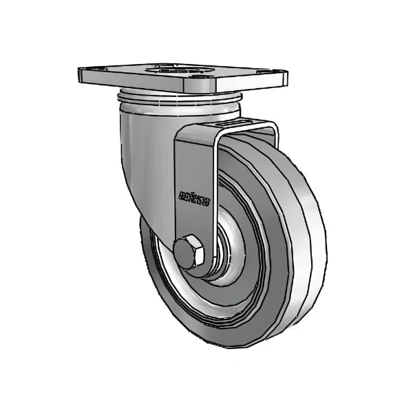 4" x 1.25" Stainless Steel Performa Caster with Delrin Bearing and 2.5" x 3.625" Plate – Durable, Corrosion-Resistant Caster for Industrial & Commercial Use (Model 2.04456.444) colson-header1