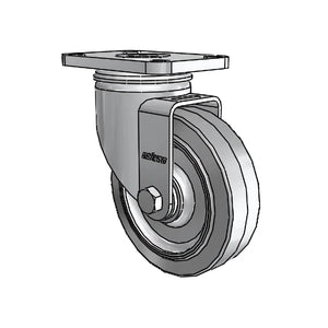 4" x 1.25" Stainless Steel Performa Caster with Delrin Bearing and 2.5" x 3.625" Plate – Durable, Corrosion-Resistant Caster for Industrial & Commercial Use (Model 2.04456.444) colson-header1