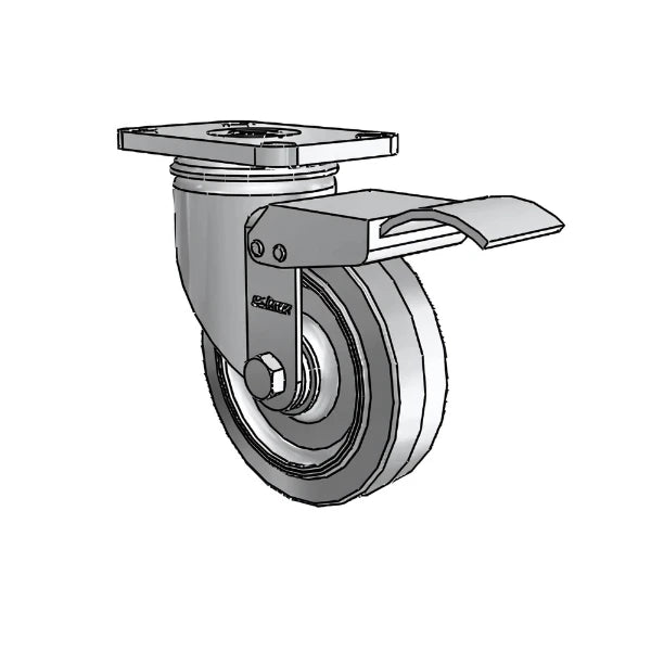 4" x 1.25" Stainless Performa Delrin Bearing Caster with Total Lock - Durable Heavy-Duty Caster for Industrial Use - 2.04456.444 BRK4 colson-header1