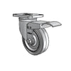 4" x 1.25" Stainless Performa Delrin Bearing Caster with Total Lock - Durable Heavy-Duty Caster for Industrial Use - 2.04456.444 BRK4 colson-header1
