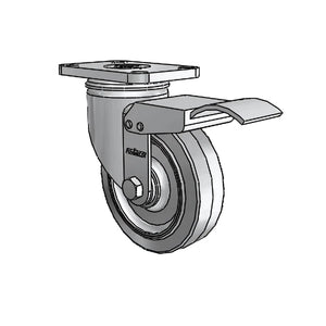 4" x 1.25" Stainless Performa Delrin Bearing Caster with Total Lock - Durable Heavy-Duty Caster for Industrial Use - 2.04456.444 BRK4 colson-header1