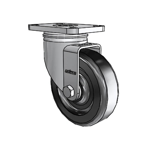 4" x 1.25" Stainless Polyolefin Caster with Delrin Bearing, 2.5" x 3.625" Plate – Durable, Corrosion-Resistant Industrial Caster for Smooth Movement and Heavy-Duty Applications (Model: 2.04456.544) colson-header