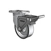 Colson Casters Stainless 4" x 1.25" ThermoTech Teflon Caster with Top Lock - 2.5" x 3.625" Plate - SKU: 2.04456.613 H BRK2 | Durable and Versatile Mobility Solution for Industrial and Medical Applications colson-header