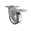 4" x 1.25" Stainless ThermoTech Teflon Caster with Total Lock | High-Temp, Durable Industrial Caster – 2.5" x 3.625" Plate - 2.04456.613 H BRK4 colson-header1
