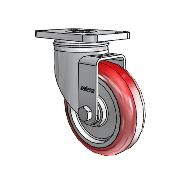 Colson Casters Stainless 4" x 1.25" HI-TECH Delrin Bearing Caster - 2.5" x 3.625" Plate, SKU: 2.04456.944 | Durable and Reliable Mobility Solution for Industrial and Medical Applications colson-header