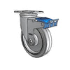 5" x 1.25" Performa Delrin Bearing Direction Lock Caster with 2.5" x 3.625" Plate - Durable Mobility Solution for Carts and Equipment - 2.05156.441 colson-header