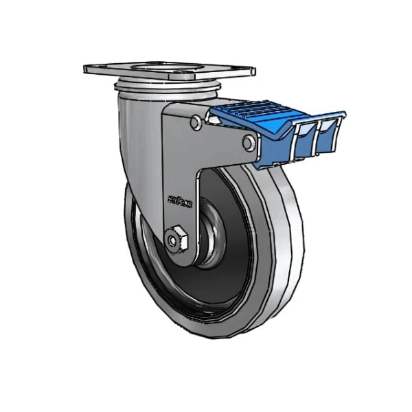 5" x 1.25" Conductive Performa Direction Lock Caster - High-Quality Static Control Wheel for Sensitive Equipment, 2.05156.445 COND colson-header
