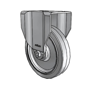 Colson 2.05208.441 5" x 1.25" Performa Rigid Caster – 2.6875" x 3.625" Plate