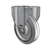5" x 1.25" Performa Delrin Bearing Rigid Caster with 2.6875" x 3.625" Plate - Heavy-Duty Industrial Caster for Efficient Material Handling and Stability - 2.05208.441 colson-header