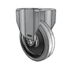 5" x 1.25" Conductive Performa Rigid Caster with 2.6875" x 3.625" Plate - Durable Static Control Solution for Heavy-Duty Applications - 2.05208.445 COND colson-header