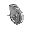 5" x 1.25" Performa Delrin Bearing Side-Lock Caster with 1/2" Hollow Rivet - Heavy-Duty, Smooth Rolling, Durable Caster for Equipment and Machinery - Model 2.05250.441 BRK1 colson-header