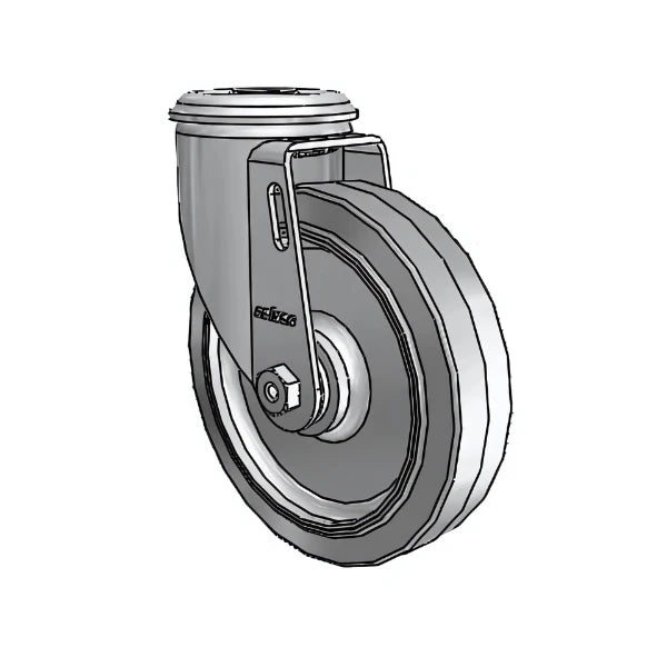 5" x 1.25" Performa Ball Bearing Caster with 1/2" Hollow Rivet - Durable, Smooth-Operating Caster for Industrial Use - Model 2.05250.445 colson-header