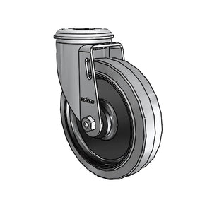 Colson Casters 5" x 1.25" Conductive Performa Caster with 1/2" Hollow Rivet - SKU: 2.05250.445 COND | Static Control Caster for Electronics & Laboratories colson-header