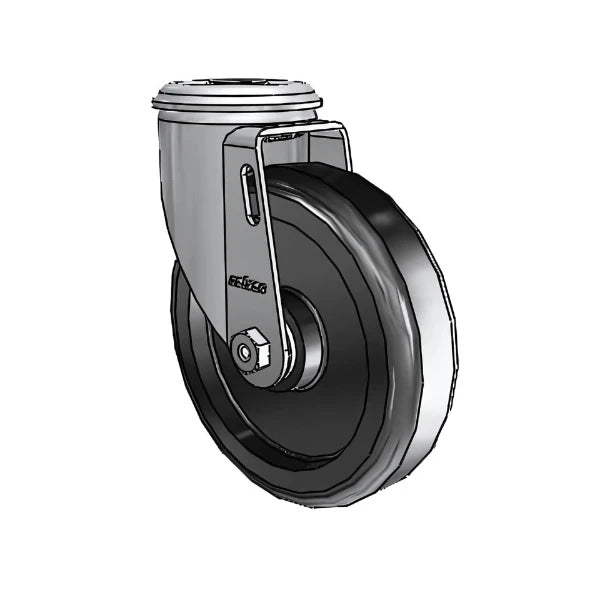 5" x 1.25" Polyolefin Delrin Bearing Caster with 1/2" Hollow Rivet - Durable, Smooth-Rolling Caster for Medium-Duty Applications colson-header1
