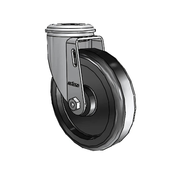 5" x 1.25" Polyolefin Ball Bearing Caster with 1/2" Hollow Rivet – Durable and Smooth Rolling for Light to Medium-Duty Applications (Model: 2.05250.55) colson-header1