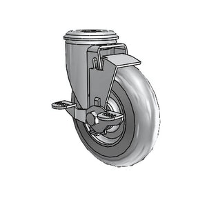 Colson Casters 5" x 1.3125" Performa Ball Bearing Top-Lock Caster with 1/2" Hollow Rivet - SKU: 2.05250.565 BRK1 | Durable Industrial Caster for Heavy-Duty Applications colson-header