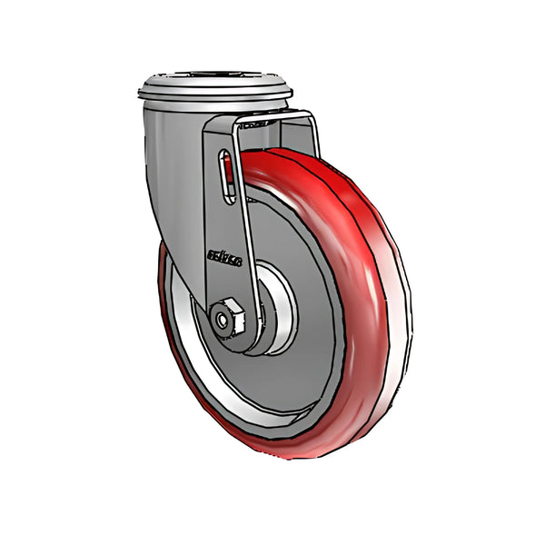 Colson Casters 5" x 1.25" HI-TECH Ball Bearing Caster with 1/2" Hollow Rivet - Reliable, Smooth Mobility for Industrial and Medical Use - SKU: 2.05250.95 colson-header
