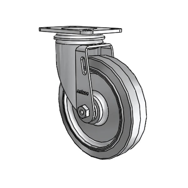5" x 1.25" Performa Delrin Bearing Caster with 2.5" x 3.625" Plate - Durable and Heavy-Duty Mobility Solution for Furniture and Equipment - 2.05256.441 colson-header